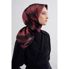 Armine Leopar Desenli Saf Ipek Twill Eşarp 9432D 05