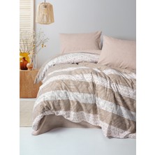 Cotton Box Flanel Tek Kişilik Nevresim Takımı Arrow Krem