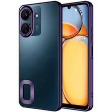 Redmi 13C Kılıf Kenarları Lazer Renkli ve Logo Detaylı Şık Esnek Premium Silikon Kapak Ryc/omega