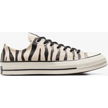Converse Chuck 70 Zebra Print Unisex Bej Sneaker