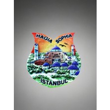 Istanbul / Ayasofya Temalı Polyester Magnet 6,5cm x 7cm.