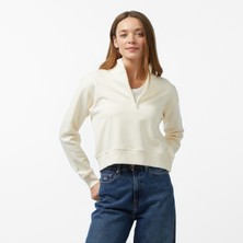 Unıted4 Kadın Krem Sweatshirt
