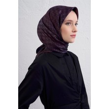 Armine Klasik Desenli Saf Ipek Twill Eşarp 9434D 55