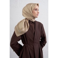Armine Klasik Desenli Saf Ipek Twill Eşarp 9404D 85