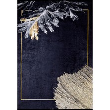 Halınet Severomorsk Gold Modern Etnik Desenli Makinada Yıkanabilir Hav Toz Vermez Leke Tutmayan Kaymaz Taban Dijital Makine Baskı Salon Yolluk Mutfak Halı