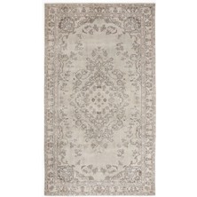 Hali.Net 171x301 cm Çok Renkli Bej Çiçekli Vintage Medalyonlu Halı | Salon Yatak Odası Halısı | Hav Vermez | UNİQUE-5794