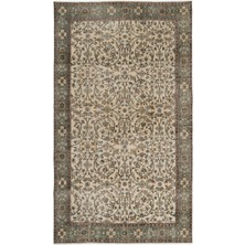 Hali.Net Atina Mavi Eskitme Yün Modern Desenli Yün Hav Toz Vermez Leke Tutmayan Salon Yolluk Mutfak El Dokuma Halı