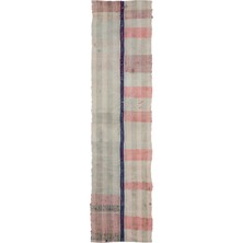 Hali.Net Teselya Kahverengi Çizgili Yün Modern Desenli Yün Hav Toz Vermez Leke Tutmayan Salon Yolluk Mutfak El Dokuma Halı