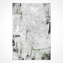Hali.Net 80x150 cm Gri Milad Pamuk Yıkanabilir Klasik Halı | Mutfak Balkon Yatak Odası Halısı | Leke Tutmaz Hipoalerjenik | MİLAD-MD009