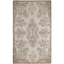 Hali.Net Atina Kahverengi Eskitme Yün Modern Desenli Yün Hav Toz Vermez Leke Tutmayan Salon Yolluk Mutfak El Dokuma Halı