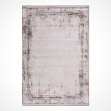 Hali.Net 80x150 cm Krem Nevada Pamuk Yıkanabilir Klasik Halı | Mutfak Balkon Yatak Odası Halısı | Leke Tutmaz Hipoalerjenik | NEVADA-NV02