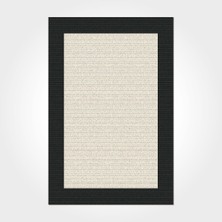 Hali.Net 80x150 cm Siyah Printed Pamuk Yıkanabilir Klasik Halı | Mutfak Balkon Yatak Odası Halısı | Leke Tutmaz Hipoalerjenik