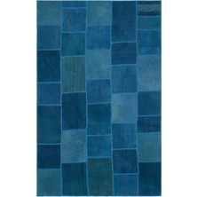 Hali.Net Crotone Bej Geometrik Tensel Modern Desenli Yün Hav Toz Vermez Leke Tutmayan Salon Yolluk Mutfak El Dokuma Halı