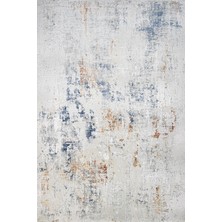 Halınet  Eskitme Lacivert Pamuk Dikdörtgen Modern Desenli Pamuk Makinada Yıkanabilir Hav Toz Vermez Leke Tutmayan Kaymaz Taban Dijital Makine Baskı Salon Yolluk Mutfak Halı