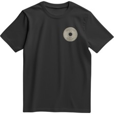 Unisex Kısa Kollu Filistin Eski Gazeti Sayfası Baskılı Tişört S - 2xl T300030