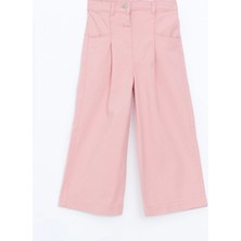 Lcw Kids Pembe Beli Lastikli Gabardin Kız Çocuk Pantolon