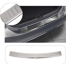 Touran Uyumlu 2010-2014 Krom Arka Tampon Üstü Koruma Paslanmaz Çelik