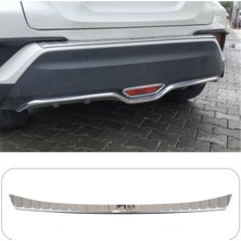 Toyota C-Hr Suv Uyumlu 2016 Sonrası Krom Arka Tampon Üstü Koruma Paslanmaz Çelik