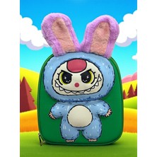 Labubu 3D Günlük Anaokulu Destekli Ayarlanabilir Çocuk Sırt Çantası