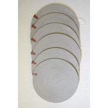 Amerikan Servis, 6 - Adet, Jüt Gümüş Supla, Takım Halinde, Dayanıklı,ısıya Duyarlı, Uzun Ömürlü,