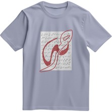 Zaytoon Tişört Kısa Kollu Filistin Hat Sanatı Tarihi Kolaj Baskılı Unisex Pamuklu Tişört