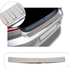 Volkswagen Passat cc Uyumlu 2012 ve Üzeri Krom Arka Tampon Üstü Koruma Paslanmaz Çelik
