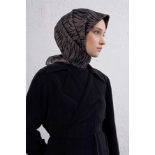 Armine Klasik Desenli Saf Ipek Twill Eşarp 9435D 43