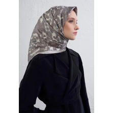 Armine Etnik Desen Saf Ipek Twill Eşarp 9416D 83