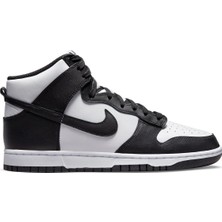 Nike Dunk Hıgh Retro Leather Unisex Shoes Hakiki Deri Günlük Spor Ayakkabı Beyaz Siyah