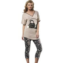 Hmd Kadın Baskılı Tayt Takım 60002