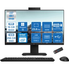 Asus V440VAK Intel Core İ7-13620H 16GB Ddr5 256GB SSD 23.8" Fhd 100HZ 250NITS WIN11HOMESIYAH Allınone Bilgisayar BI716512B0DH01+ZETTAUSBBELLEK