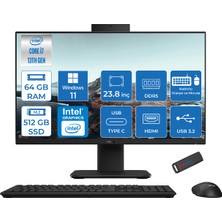 Asus V440VAK Intel Core İ7-13620H 64GB Ddr5 512GB SSD 23.8" Fhd 100HZ 250NITS WIN11HOMESIYAH Allınone Bilgisayar BI716512B0DH27+ZETTAUSBBELLEK