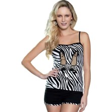 2476 Berrak Zebra Baskı Bayan Takım