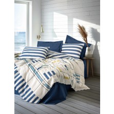 Cotton Box Modern Tek Kişilik Nevresim Takımı Lunox Lacivert