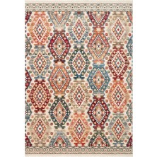 Kybele 07 Multy Otantik ve Klasik Desenli, Sıcak Renk Tonlarına Sahip Makine Halısı