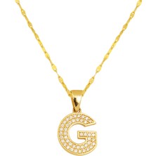 G Harfi 14 Ayar Altın Kolye