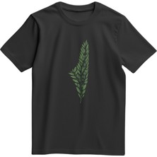 Kısa Kollu Zeytin Dalı Ile Filistin Haritası Dijital Baskılı Unisex Filistin Tişört S - 2xl T300026