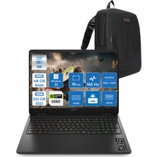 Hp Omen Gaming Laptop Intel Core 7 250H Aı 48GB Ddr5 512GB SSD 8GB/RTX5060 Gddr7 16" 165 Hz, 3 Ms IPS  400 Nits IPS 2k (1920 x 1200 WIN11PRO Gaming BILG.BQ9A8EAP12+ZETTAÇANTA