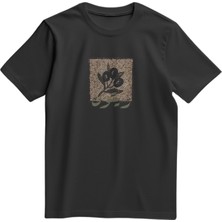 Unisex Kısa Kollu Mozaik Filistin ve Zeytin Dalı Baskılı Tişört S - 2xl T300028