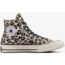 Converse Chuck 70 Leopard Print Unisex Krem Sneaker