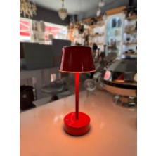 Kırmızı Masa Lambası 13X30CM