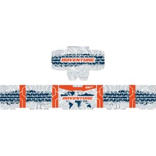 GP Kompozit DSN09 57 lt Alüminyum Motosiklet Çanta Uyumlu Sticker