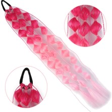 Al-Kar Ticaret Bn Örgülü Simli Lastikli At Kuyruğu / Acm10