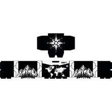 GP Kompozit DSN04 37 lt Alüminyum Motosiklet Çanta Uyumlu Sticker