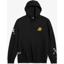 Converse x Tom & Jerry Unisex Siyah Sweatshirt