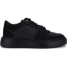 Tamer Tanca Erkek  Hakiki Deri Siyah Sneakers & Spor Ayakkabı 352 23403 Erk Ayk SK25-26 Sıyah