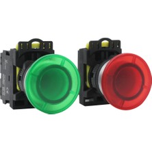 Xkoren 1 No Kontaklı Kalıcı Mantar Buton Kırmızı (10 Adet)