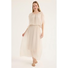 Ipek Bel Lastikli Elbise