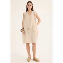 Kolsuz Tunisien Yaka Elbise