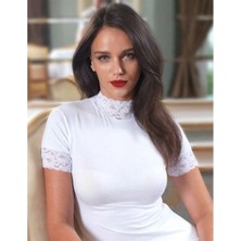 Tolzan Şahinler Bayan Dantelli Yarım Kollu Atlet B628